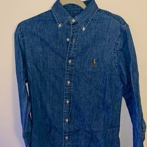 Blue Polo button down dress shirt